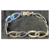 W.E. Richards Sterling 7' Oval Link Bracelet