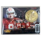 1996 Pinnacle Mint Steve Young Card w/Coin