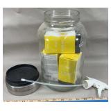 (3) LED Bug Bulbs & Gallon Jar w/Lids