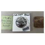 50's Cub Scout Bobcat Badge & Be Square Medal