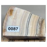 Banded Agate w/Crystals, 2.75' x 2.25' x 1.5'