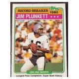 1981 Jim Plunkett RECORD BREAKER Topps Football