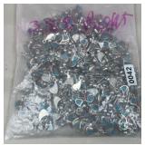 Bag of Turquoise & Coral Chip Earring Studs