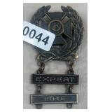 Sterling US Army Expert Rifle Badge