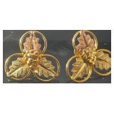 10k Black Hills Gold Earrings
