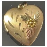 1/20 14k GF & Black Hills Gold Heart Locket