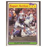 1981 Curtis Dickey SUPER ACTION Topps Football