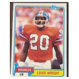 1981 Louis Wright Topps Football Trading Card