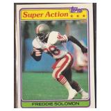 1981 Freddie Solomon SUPER ACTION Topps Football