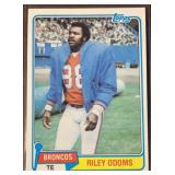 1981 Riley Odoms Topps Football Trading Card