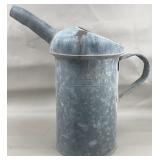 Galvanized 1 Gallon Metal Oil Can