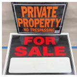 For Sale & Private Property Signs