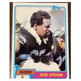 1981 Gene Upshaw Topps Football Trading Card #