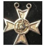 Vintage Sterling Silver USMC Marine Corps Rifle