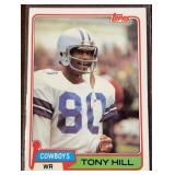 1981 Tony Hill Topps Football Card #355 Cowboys