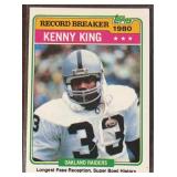1981 Kenny King RECORD BREAKER Topps Football