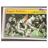 1981 Kenny King SUPER ACTION Topps Football