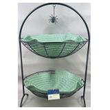 Double Basket Coutertop Fruit Holder