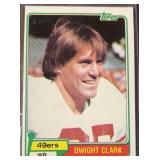 1981 Dwight Clark Topps Football Trading Card