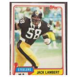 1981 Jack Lambert Topps Football Trading Card
