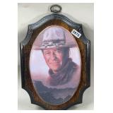 John Wayne Oval on Wood Plaque, 9' x 6'