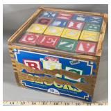 Schylling Wood 48pc Colorful Big Blocks in Case