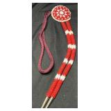Native American Beaded Bolo Tie