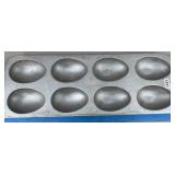 Aluminum 8-Place Half Shell Baking Pan