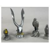 Pewter GS Lamp Eagle, Warbler & (2) Other Bird