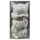 40's American Bisque 'Fluffy Cat' Cookie Jar