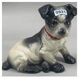 Cast Iron Painted Boston Terrier 5' Bank