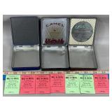 (3) Camel Cigarette Tins