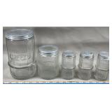 Hoosier Cabinet Spice Jars, Coffee & Tea