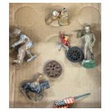 Composite & Cast Antique Figurines & Wheels