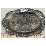 Cheyenne Wyoming Metal Souvenir Ashtray