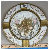 Brass & Champleve Enamel Ashtray