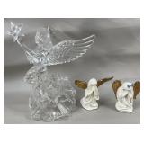 Bisque Angel Figurines & Acrylic Angel Tree Topper
