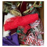 Large Box Holiday Decor Ribbon & More