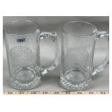 (2) RMEF Powder River Etched Mugs