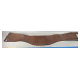 Brown Leather Motorcycle Kidney Belt