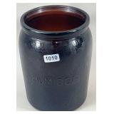 Lord Chesterfield Amber Glass Humidor Jar