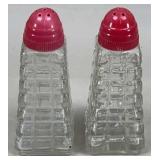 Anchor Hocking Shakers w/Bakelite Caps
