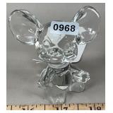Fenton Clear Glass 3' Art Mouse Paperweight