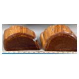 Live Edge Burlwood Bookends