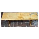 Oak Hall Bench, 13' x 17' x 46'