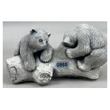Mt. St. Helen's Volcanic Ash Bears Sculpture