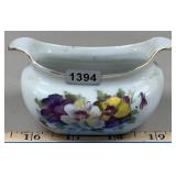 Saji Hand-Painted Pansies Sugar Bowl