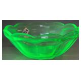 Federal Glass Uranium Dessert Bowl