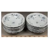 (12) Blue Garland Johann Haviland Fruit Bowls