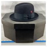 TownCraft XXX Black Fedora Bowler Hat w/Box